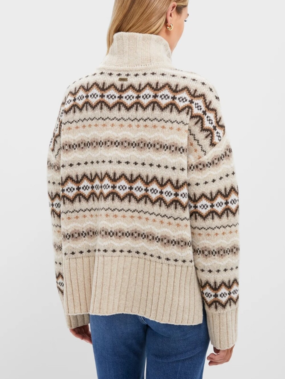 Barbour Knitted Helen Jumper In Birch Multi 2 NWT - Picture 3 of 12